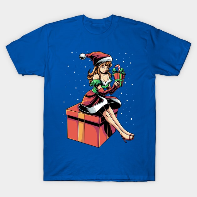 Christmas Girl T-Shirt by AngelFlame